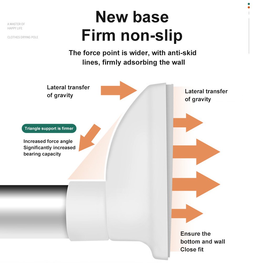 Heavy-Duty No-Drill Adjustable Tension Rod