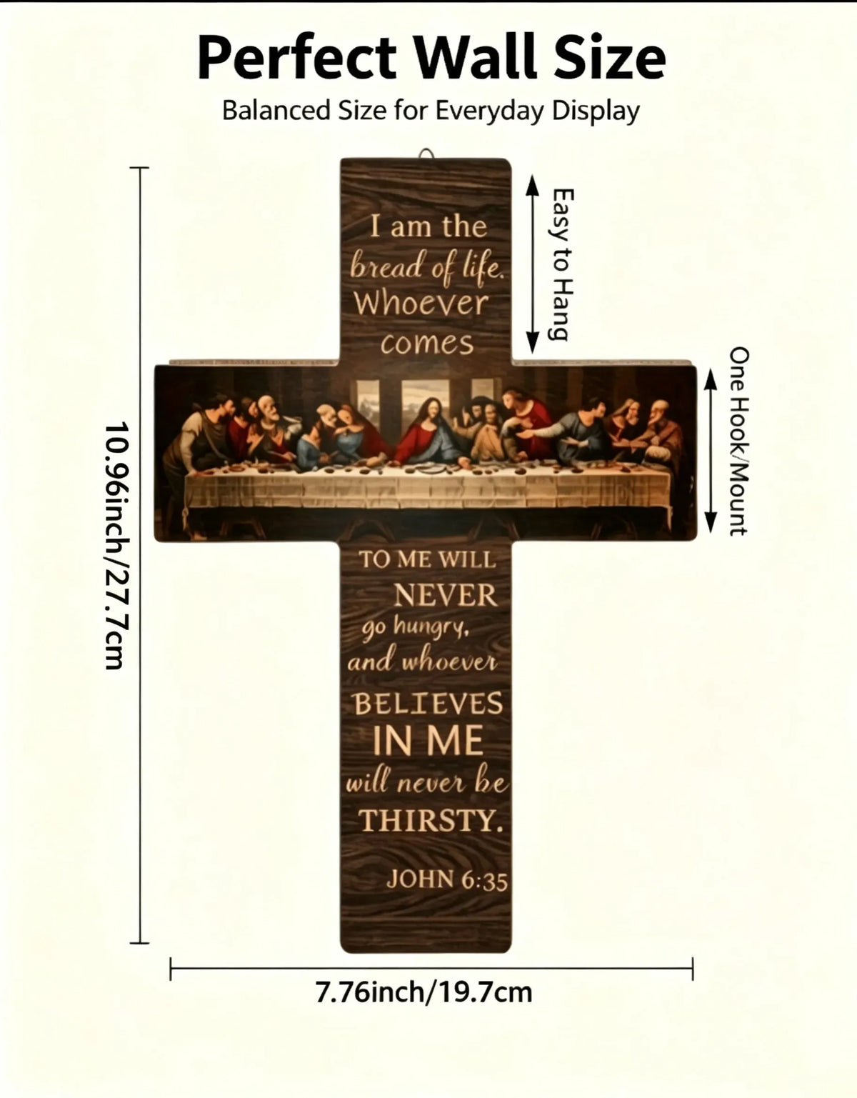 ✝️ 50% OFF The Last Supper Wooden Cross Wall Decor