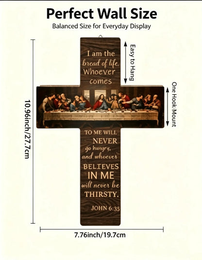 ✝️ 50% OFF The Last Supper Wooden Cross Wall Decor