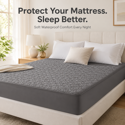 🔥 50% OFF Waterproof Mattress Protector – Soft, Quiet & Spill-Proof Protection