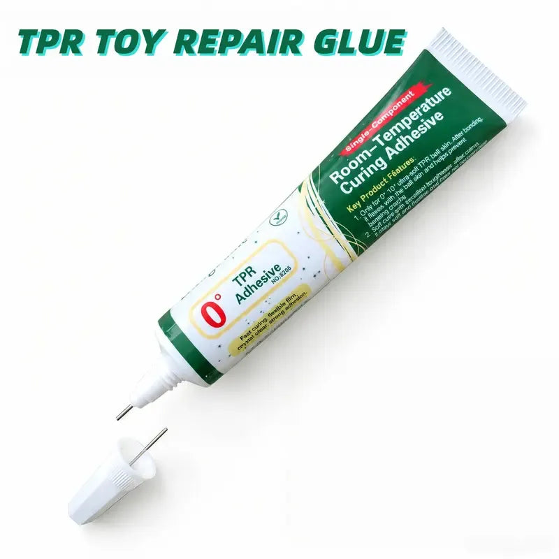 🧸2pcs  20ml 0° TPR Toy Repair Tool– Clear Flexible Glue for Squishy Balls & Soft Toys