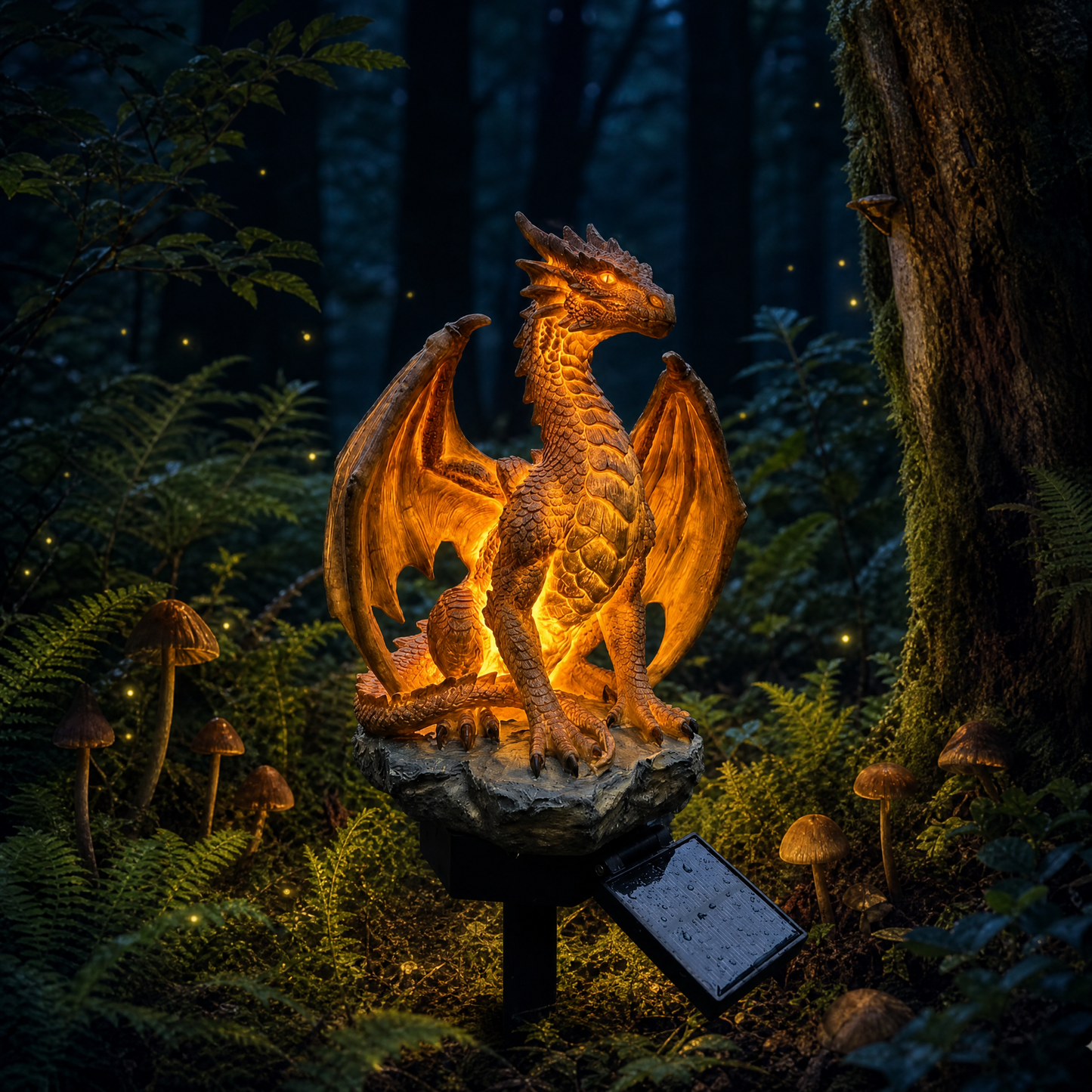 🔥 50% OFF Golden Ember Solar Dragon Light 🐉 Magical Garden & Patio Decor