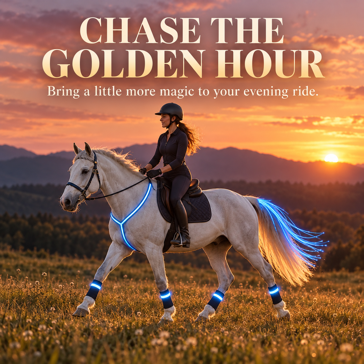 🐎 Multi-Color LED Horse Accessories ✨ Light-Up Equestrian Styling