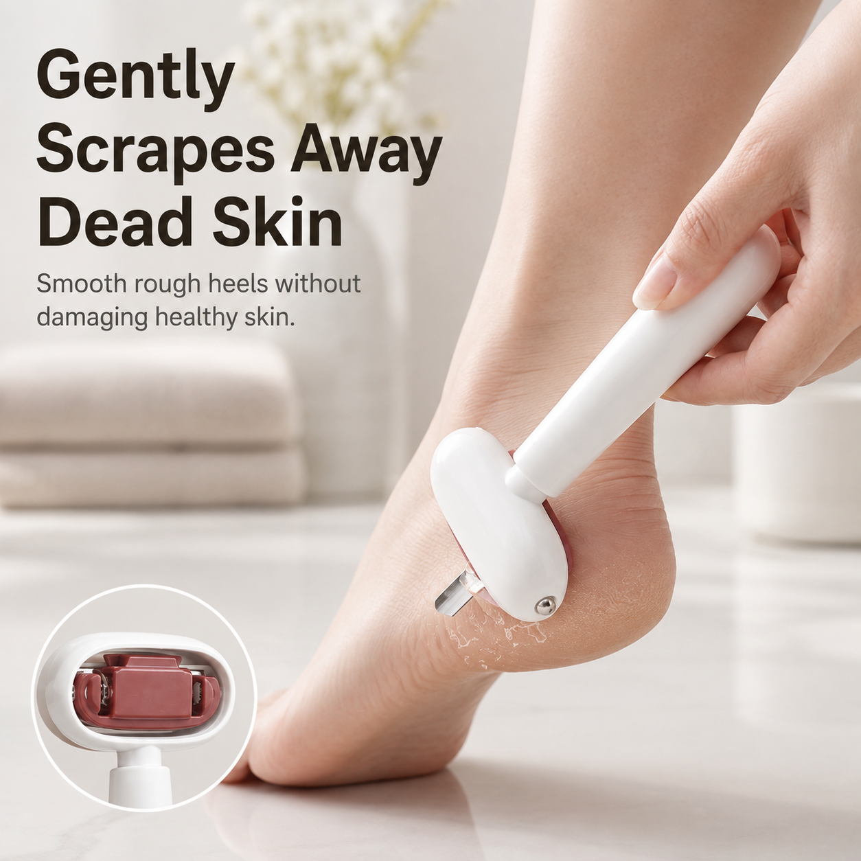 🦶 49% OFF 2-in-1 Foot Callus Remover – Scrape & Smooth Rough Heels ✨