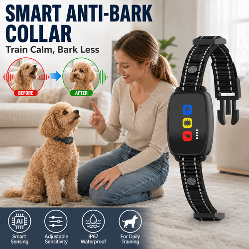 🔥 LIMITED-TIME 50% OFF! 🐶Smart Anti-Bark Collar for Dogs