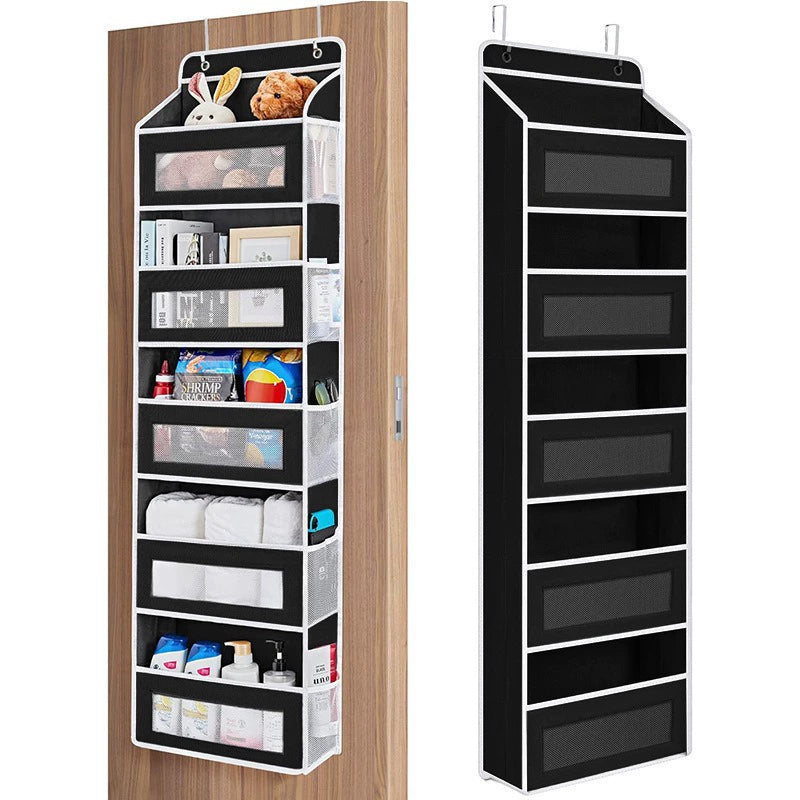 🔥 50% OFF 5-Tier Over-the-Door Organizer – Extra Side Mesh Pockets for More Storage 🚪