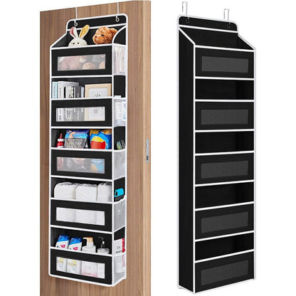 🔥 50% OFF 5-Tier Over-the-Door Organizer – Extra Side Mesh Pockets for More Storage 🚪