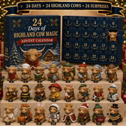 🎄 FINAL HOLIDAY OFFER — 50% OFF 24-Day Highland Cow Advent Calendar