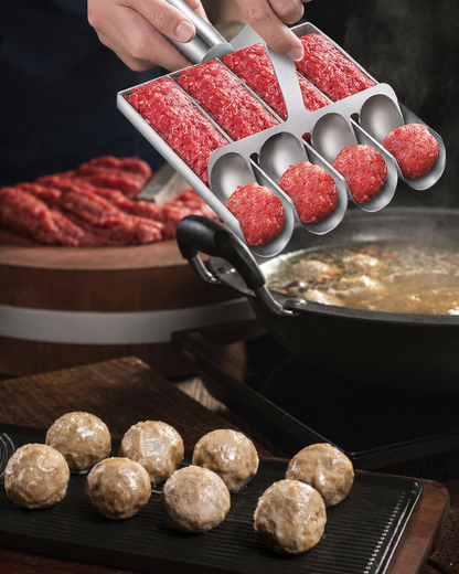 🍖 Stainless Steel Meatball Maker – Perfectly Shaped Meatballs in Seconds