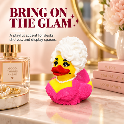 🔥 50% OFF 💋 Mini Glam Diva Duck Decor — Tiny Size, Big Personality