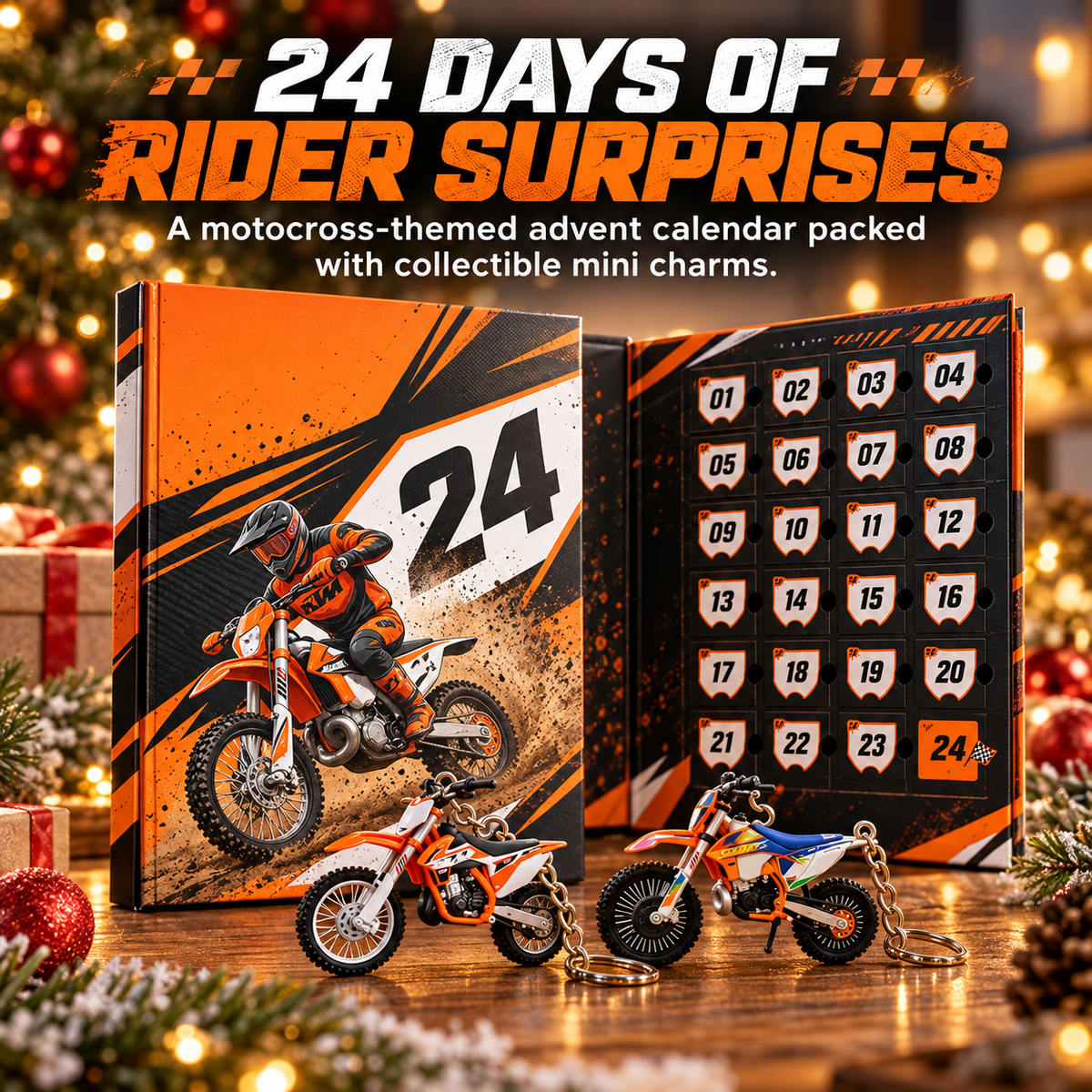 🏁 24-Day Motocross Advent Calendar – 🎄24 Days of Dirt Bike Surprises & Mini Collectibles