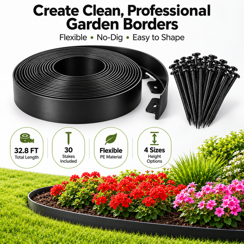 No-Dig Flexible Landscape Edging Kit