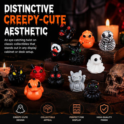✨ 50% Mini Demon Ghost Skull Resin Duck Desktop Decoration Item👻