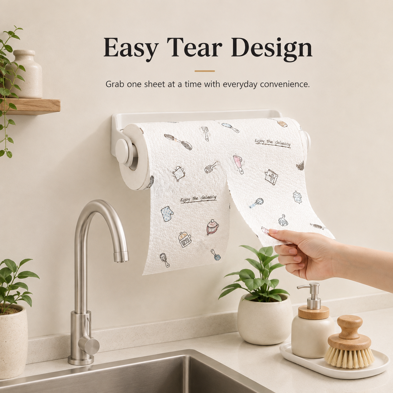 ✨ Save 50% Today 🏠 50PCS Kitchen Cleaning Cloth Roll – Tear, Wipe & Clean in Seconds