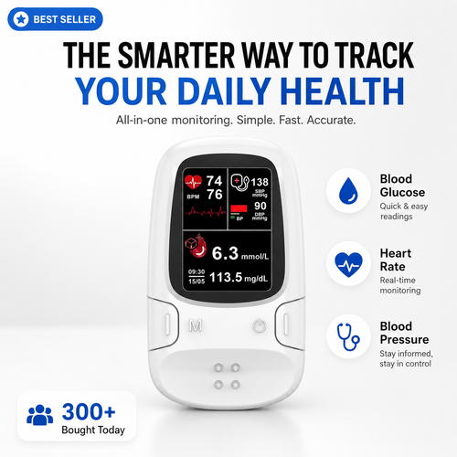 Multi-Function Health Monitoring Device – Easy At-Home Wellness Tracking