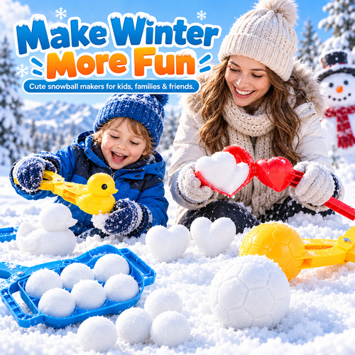 ☃️ Make Snow Days More Fun – Easy Snowball Makers for Kids, Families & Friends