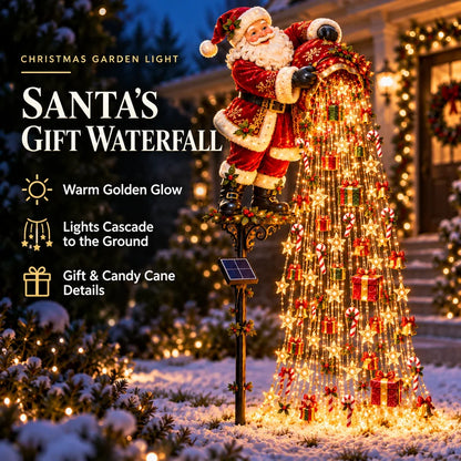 ⏰SAVE BIG 50% OFF ！⏰🎄Christmas Starlight Cascade – Solar LED Garden Stake Lights✨
