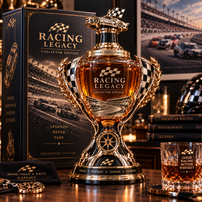 🏁 Racing Legacy Trophy Whiskey Decanter – Collector’s Edition 🏆