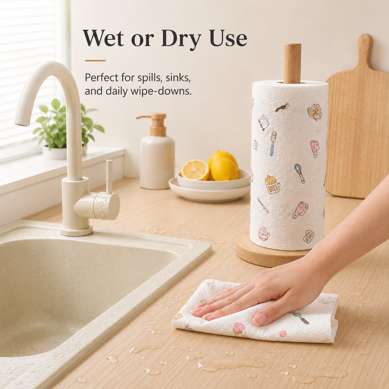✨ Save 50% Today 🏠 50PCS Kitchen Cleaning Cloth Roll – Tear, Wipe & Clean in Seconds