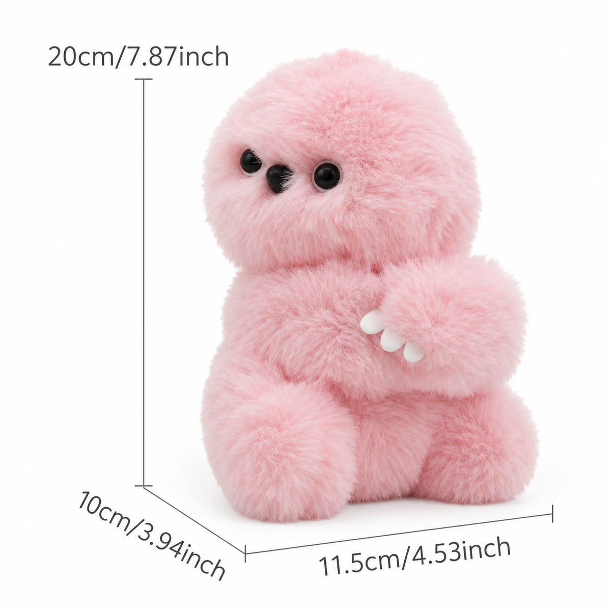 Solis Mirumî Interactive Plush Bag Charm – Cute Motion-Sensing Companion with Moving Head, Soft & Adorable Gift for Bag Lovers
