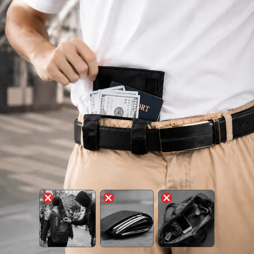 🔒 49% OFF Hidden Belt Travel Pouch – Keep Cash & Passport Out of Sight