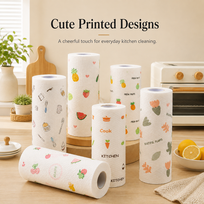 ✨ Save 50% Today 🏠 50PCS Kitchen Cleaning Cloth Roll – Tear, Wipe & Clean in Seconds