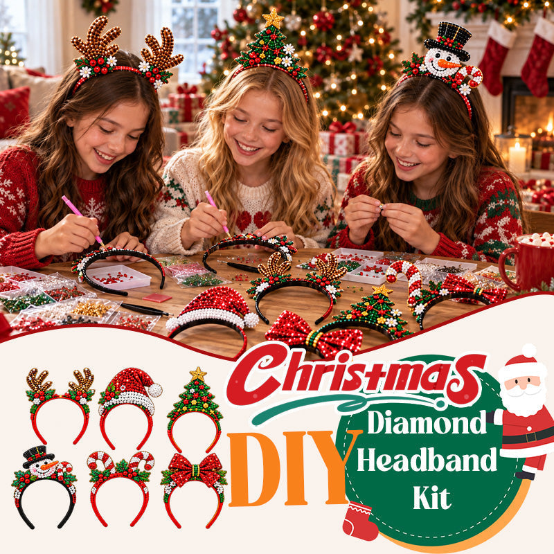 🎄 DIY Christmas Headband Making Kit – Create Your Own Festive Style ✨🎀