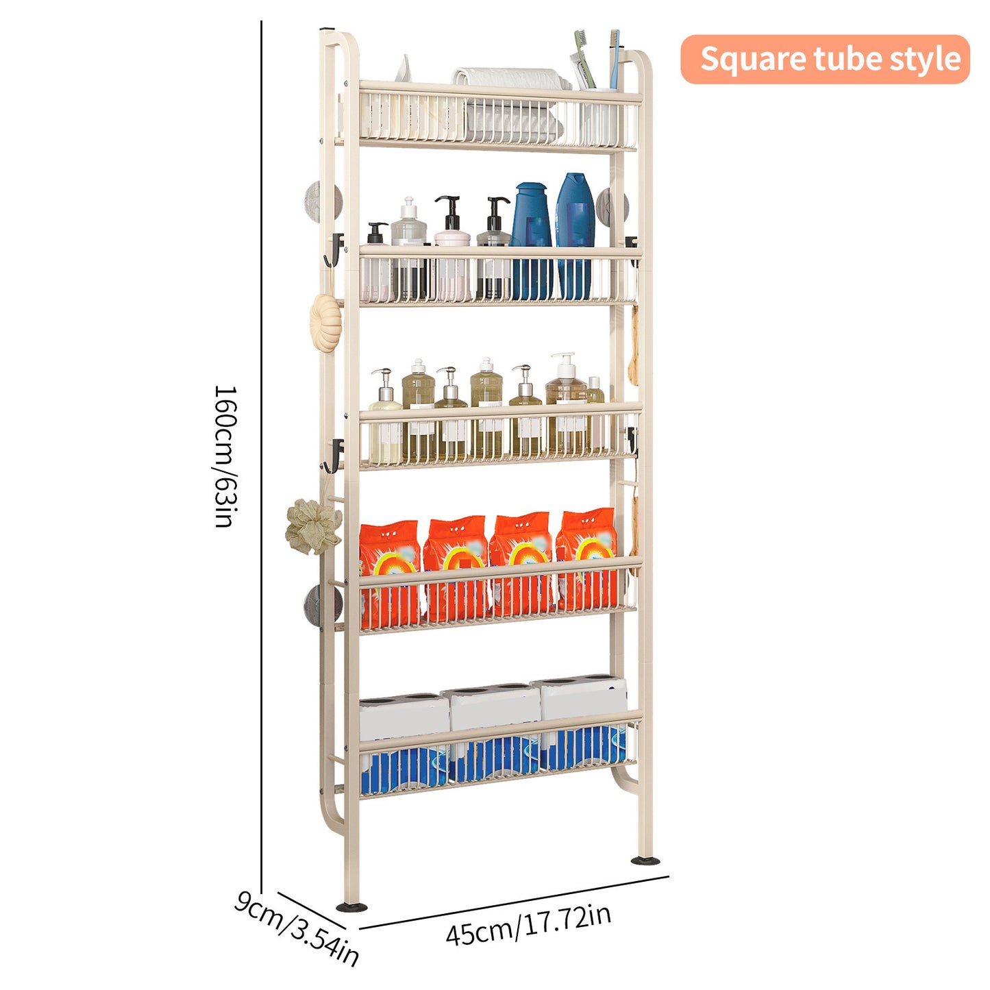 🚪 50% OFF 5-Tier Over Door Storage Rack – Maximize Your Space