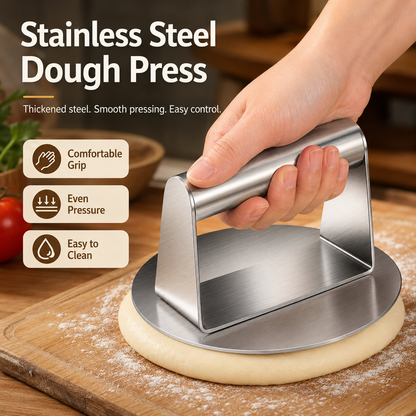 🔥 50% OFF Stainless Steel Dough Press for Dumplings, Pastry & Burger Patties