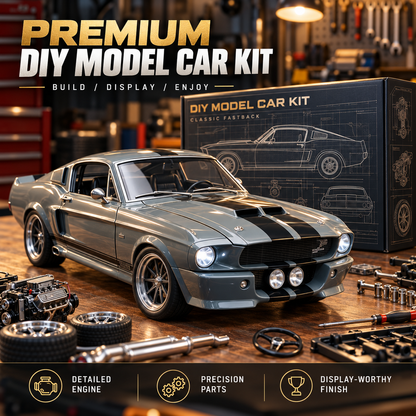 🔥LAST DAY 49%🏎️ 1967-Inspired GT500 Fastback DIY Model Car Kit – Build & Display