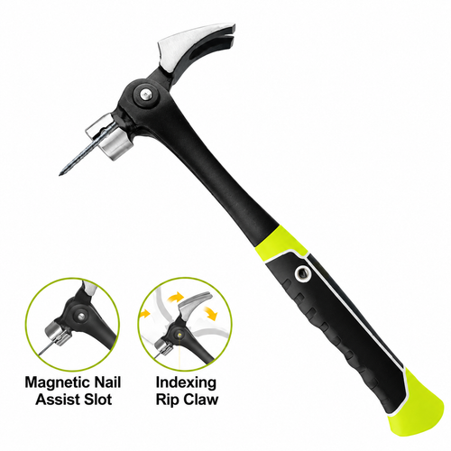 🔨 50% OFF Multi-Function Magnetic Claw Hammer — Hold Nails, Drive Fasteners & Pry with One Tool