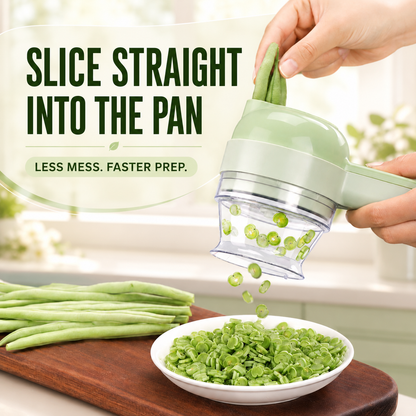 🔥 50% OFF 4-in-1 Electric Vegetable Cutter ⚡ Slice, Mince, Peel & Clean in Seconds