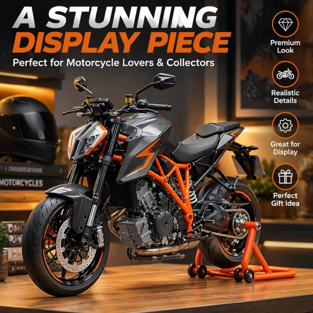 🏍️ 1:6 Scale Fuel-Powered Motorcycle DIY Model Kit - Engine Build ⛽