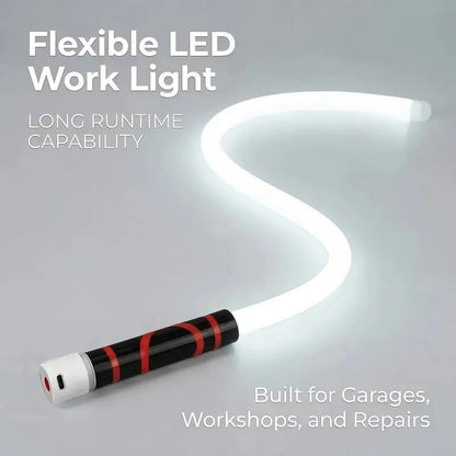 Bendable LED Flashlight Stick - 27' Flexible Rechargeable Waterproof LED Work Light