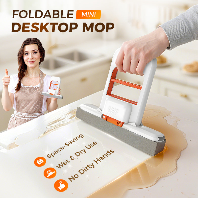 🔥 50% OFF Today ✨ Foldable Countertop Mop – Clean Small Spills Without the Bulky Mop