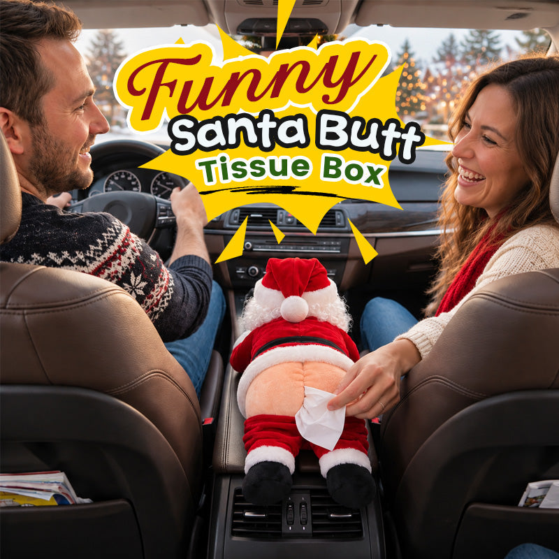 🎅unny Santa Butt Tissue Box – Pull a Tissue, Get a Laugh 😂