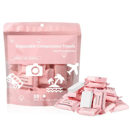 💧 45% OFF 30-Pack Compressed Towels – Just Add Water & Go