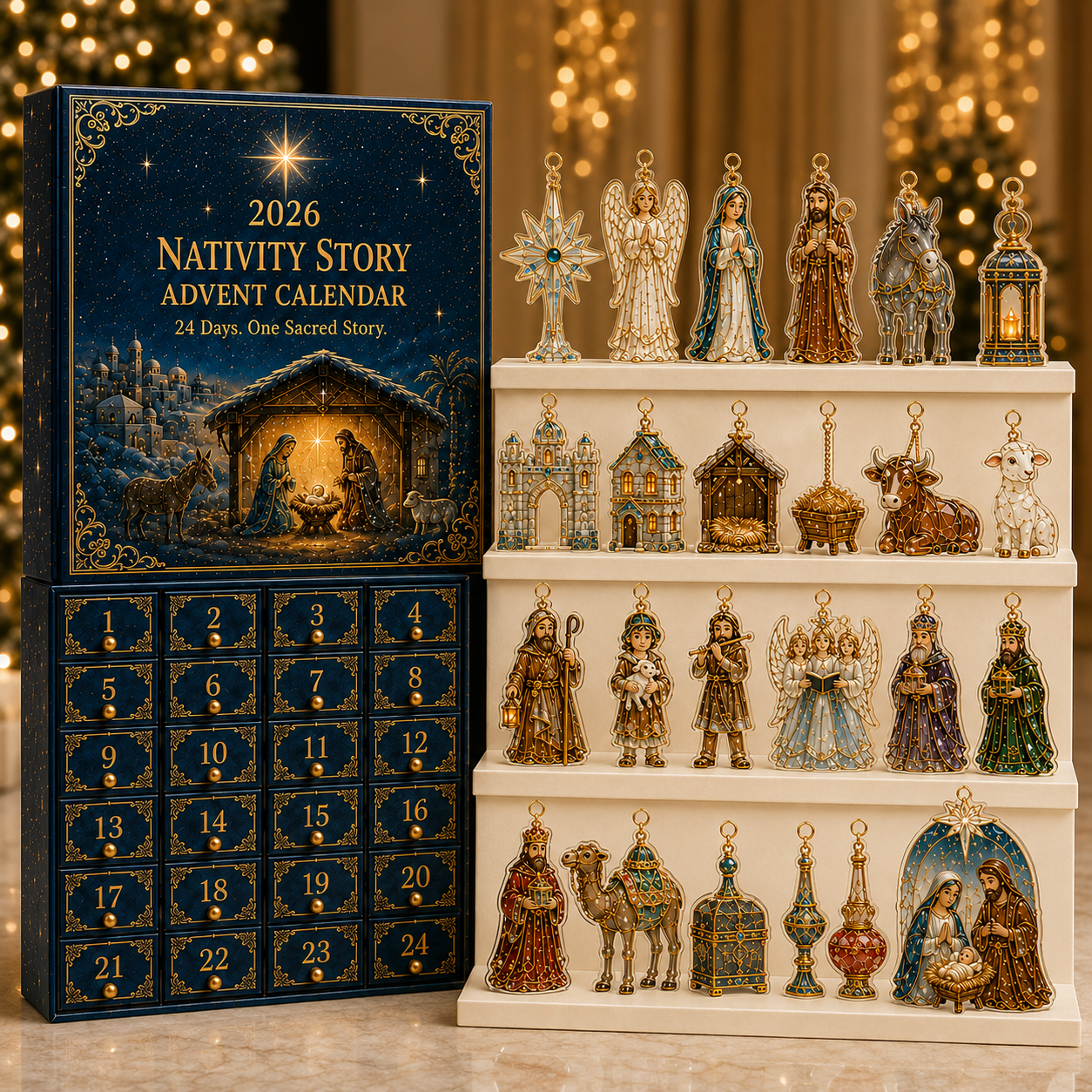 🔥 Last 30 Left 🎄 49% OFF 2026 Nativity Advent Calendar ✨ The Coming of Jesus