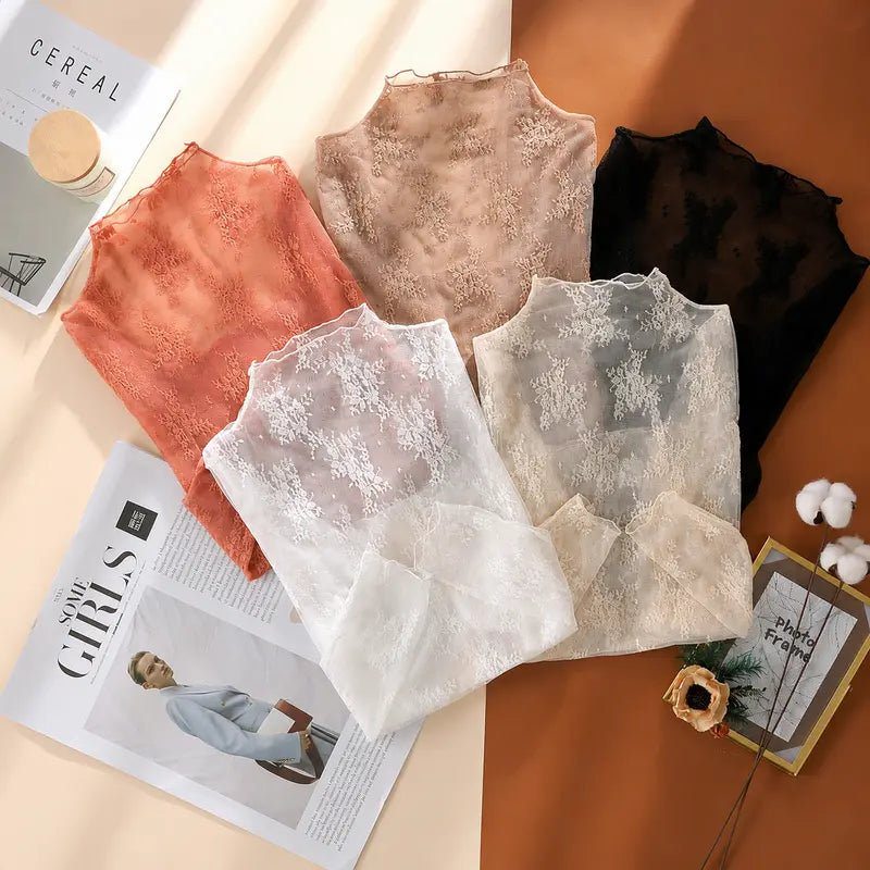 ✨ womens-5-pack-2026-floral-lace-mesh-long-sleeve-tight-fit-innerwear-top-elegant-stretchy-fabric-soft-breathable-lightweight-spring-autumn-casual-layering-us-designed-sports-outdoor-essential-back-to-school-gift
