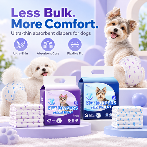 🐾 Leak-Proof Dog Diapers with Wetness Indicator for Heat & Incontinence 💜