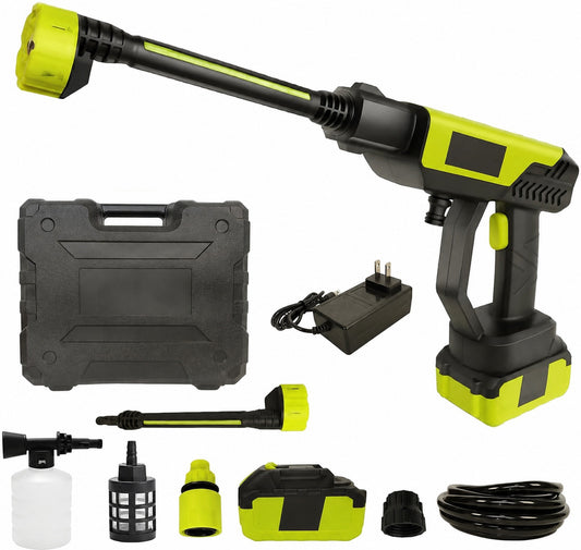💦48% OFF Cordless Pressure Washer Kit – 6-in-1 Nozzle, 4000mAh Battery & Foam Bottle