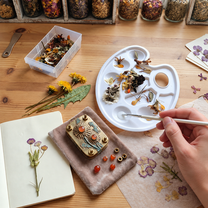 🌸 Mini Portable Botanical Flower Press Kit for Wildflowers & Craft Keepsakes 🌿