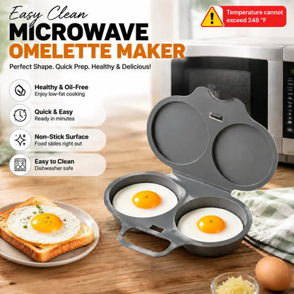 🔥 50% OFF Dual Egg Microwave Cooker 🥚 Easy Breakfast Without the Frying Pan