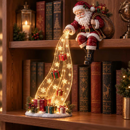 🎄 50% OFF Christmas Shelf Edge Lighted Scene Decor ✨ Create A Magical Holiday Corner At Home