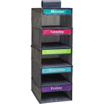 ✨ 50% OFF 5-Tier Weekly Outfit Organizer – Make School Mornings Easier