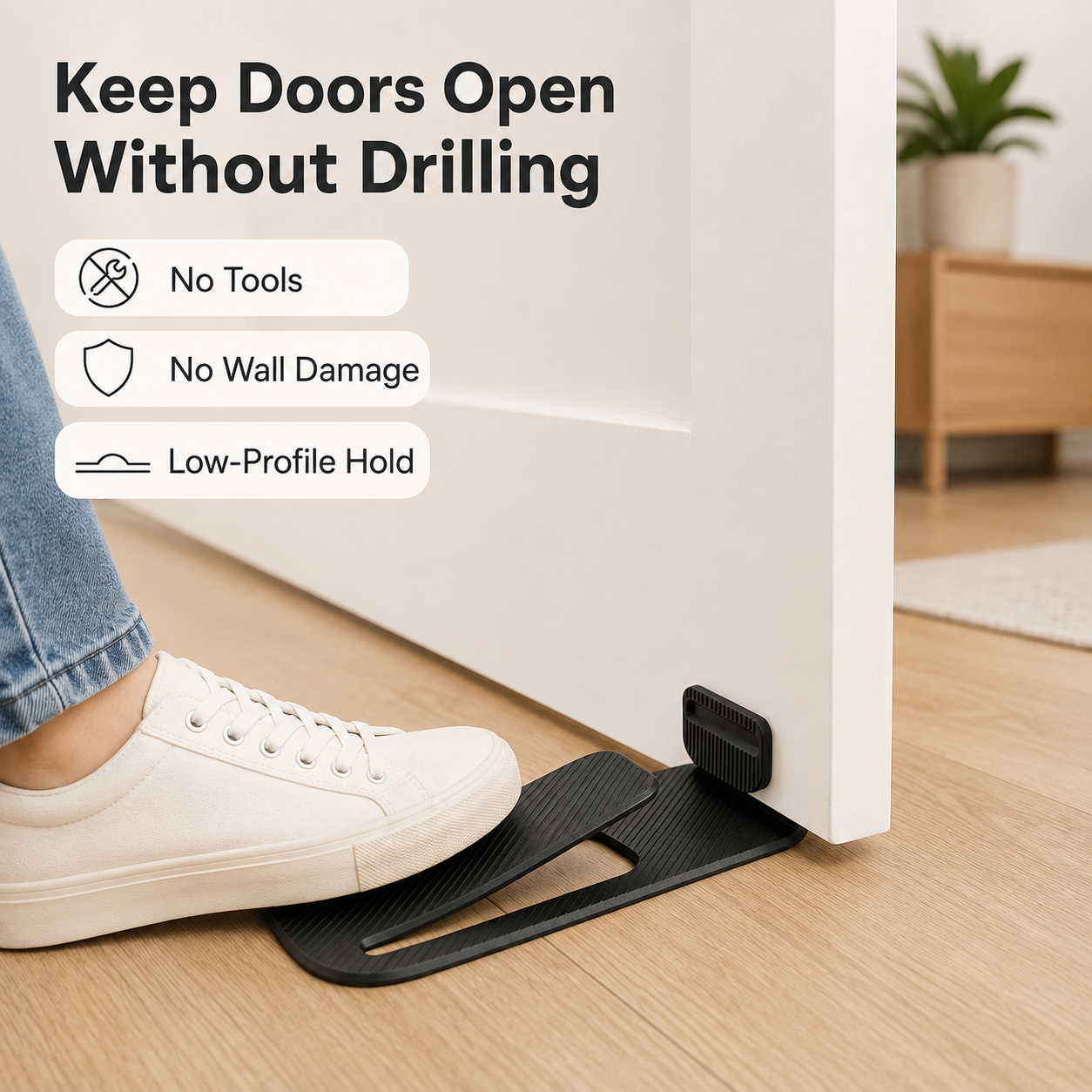 🔥 Smart Spring Door Stopper – Easy Install Door Holder for Home & Office 49% OFF