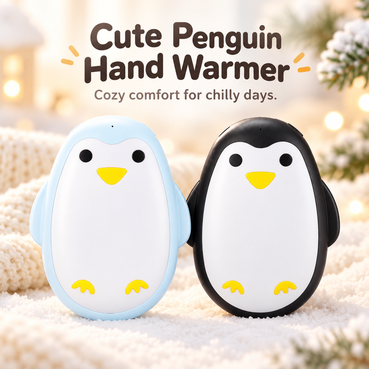 🐧 2PCS Cute Penguin Hand Warmer – Cozy Warmth for Chilly Days