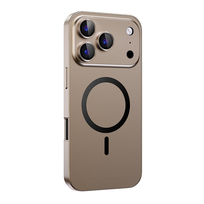 Compatible with iPhone 18 Pro Max Air 16 15 14 13 12 Metalic Magnetic Case with Lens Cover