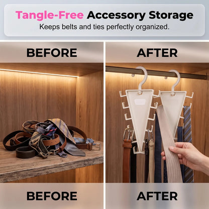 🔥 50% OFF 360° Rotating 12-Hook Organizer Hanger – Closet Space Saver
