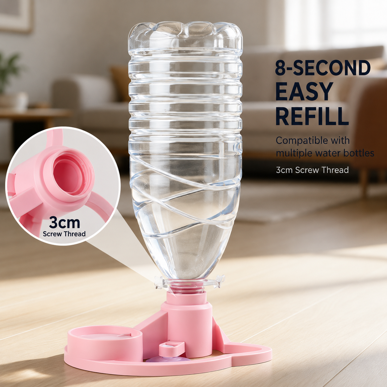 🐱 Automatic Cat Water Dispenser | Self-Refilling No-Power Pet Water Bowl for Fresh Hydration